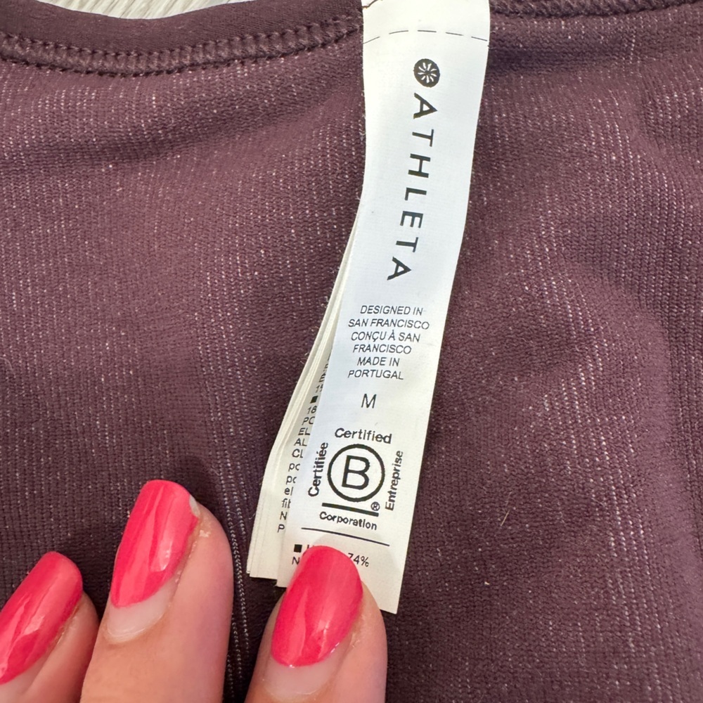 NWT Athleta Aurora Seamless Shine Tank Size M - Picture 4 of 7
